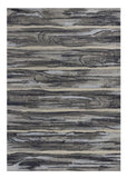 10' X 13' Grey Machine Woven Abstract Brushstroke Indoor Area Rug - Homeroots