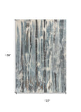 9' X 13'  Polypropylene Teal Area Rug - Homeroots
