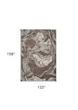9' X 13' Polypropylene Mocha Area Rug - Homeroots - Flyclothing LLC