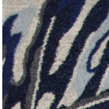 10' X 13' Grey Blue Machine Woven Tropical Leaves Indoor Area Rug - Homeroots - Flyclothing LLC