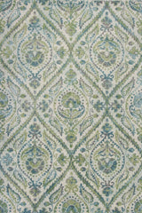 9' X 13' Polypropylene Ivory Or Teal Area Rug - Homeroots - Flyclothing LLC