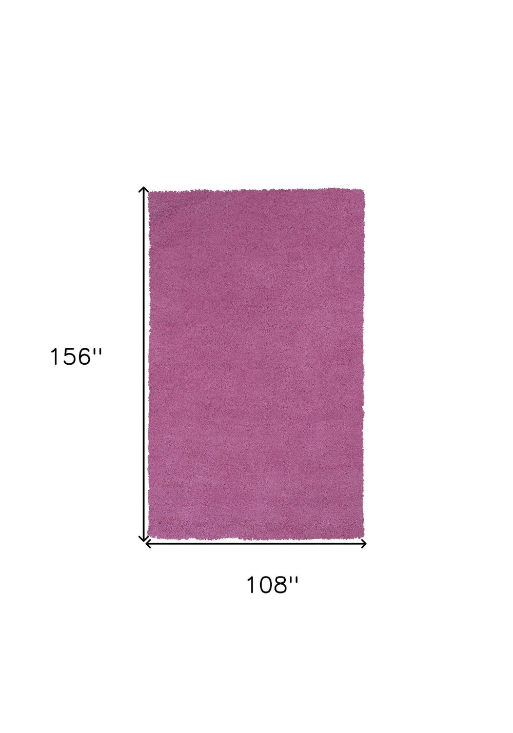 9' X 13' Polyester Hot Pink Area Rug - Homeroots - Flyclothing LLC