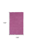 9' X 13' Polyester Hot Pink Area Rug - Homeroots - Flyclothing LLC