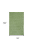 9' X 13' Green Hand Woven Area Rug - Homeroots