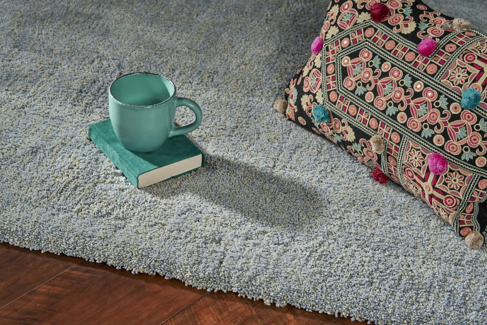 9' X 13' Blue Heather Indoor Shag Rug - Homeroots - Flyclothing LLC