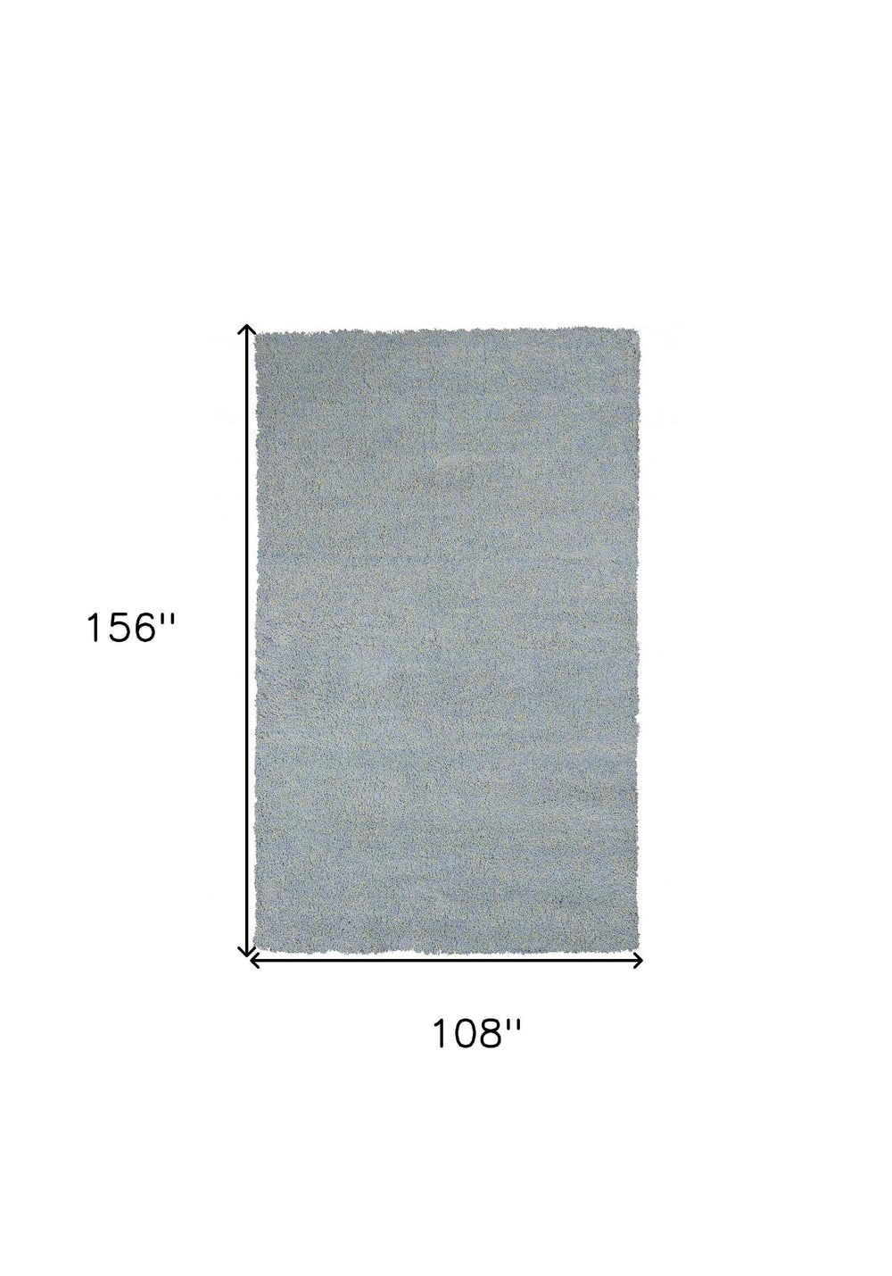 9' X 13' Blue Heather Indoor Shag Rug - Homeroots - Flyclothing LLC