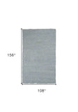 9' X 13' Blue Heather Indoor Shag Rug - Homeroots