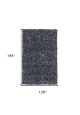 9' X 13' Black Hand Woven Area Rug - Homeroots - Flyclothing LLC