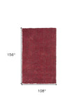 9' X 13' Red Hand Woven Area Rug - Homeroots