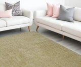 9' X 13' Yellow Hand Woven Area Rug - Homeroots - Flyclothing LLC