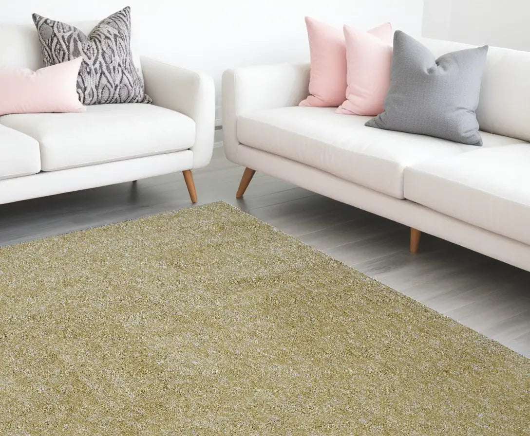 9' X 13' Yellow Hand Woven Area Rug - Homeroots - Flyclothing LLC