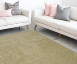 9' X 13' Yellow Hand Woven Area Rug - Homeroots
