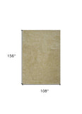 9' X 13' Yellow Hand Woven Area Rug - Homeroots