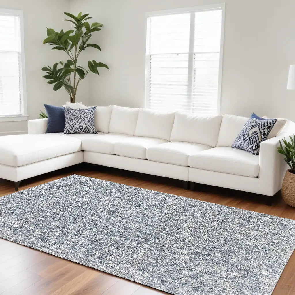 9' X 13' Gray and Ivory Abstract Hand Woven Area Rug - Homeroots - Flyclothing LLC