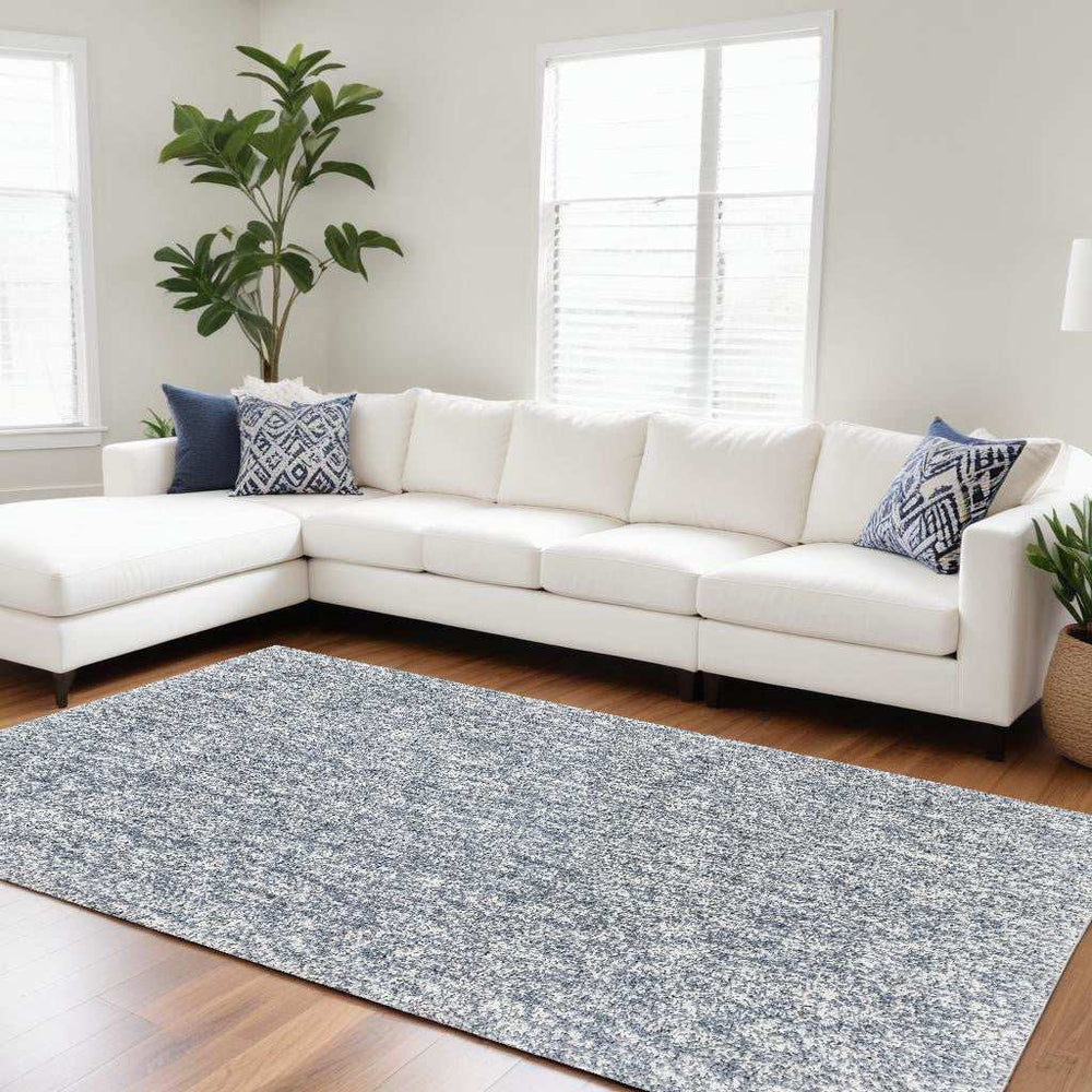 9' X 13' Gray and Ivory Abstract Hand Woven Area Rug - Homeroots - Flyclothing LLC
