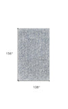 9' X 13' Gray and Ivory Abstract Hand Woven Area Rug - Homeroots - Flyclothing LLC