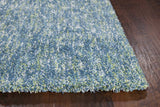 9' X 13' Blue and Beige Hand Woven Area Rug - Homeroots - Flyclothing LLC