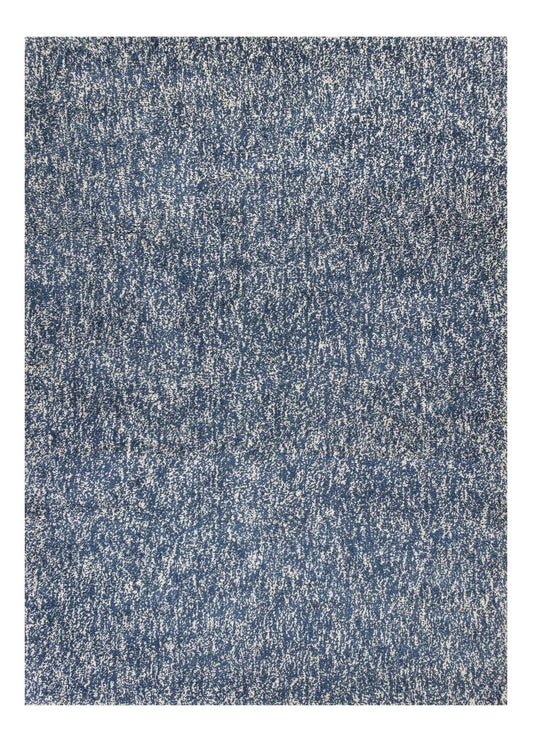 9' X 13' Polyester Indigo Or Ivory Heather Area Rug - Homeroots - Flyclothing LLC