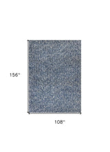 9' X 13' Polyester Indigo Or Ivory Heather Area Rug - Homeroots - Flyclothing LLC
