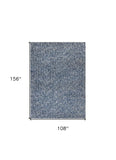 9' X 13' Polyester Indigo Or Ivory Heather Area Rug - Homeroots - Flyclothing LLC