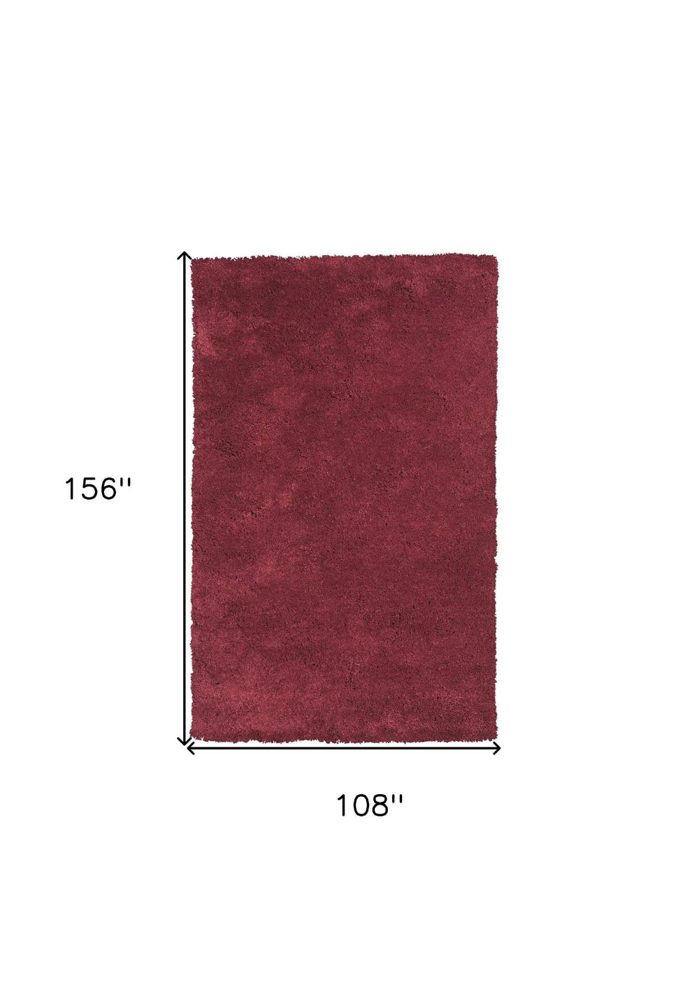 9' X 13' Polyester Red Area Rug - Homeroots - Flyclothing LLC