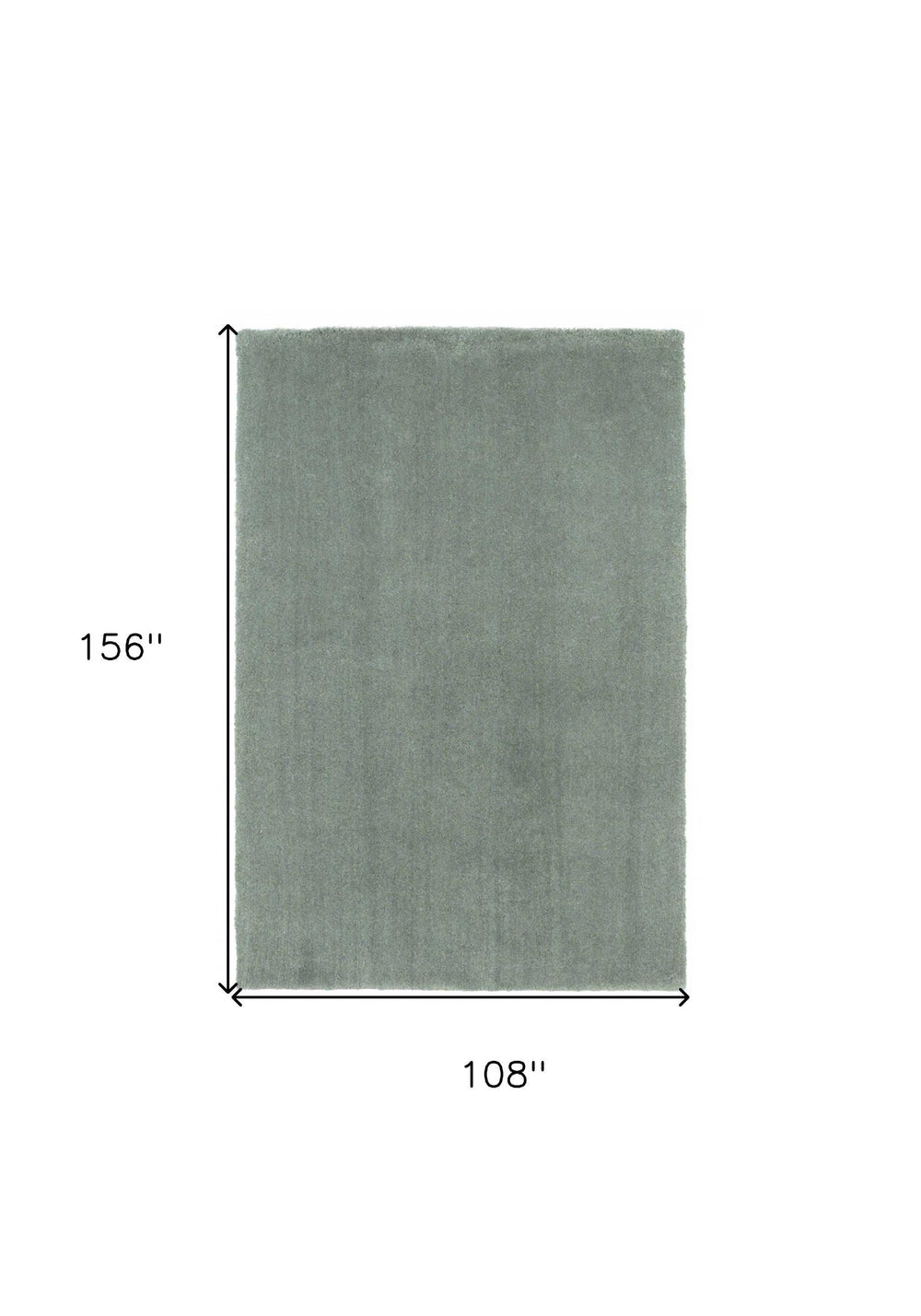 9' X 13' Slate Blue Indoor Shag Rug - Homeroots - Flyclothing LLC