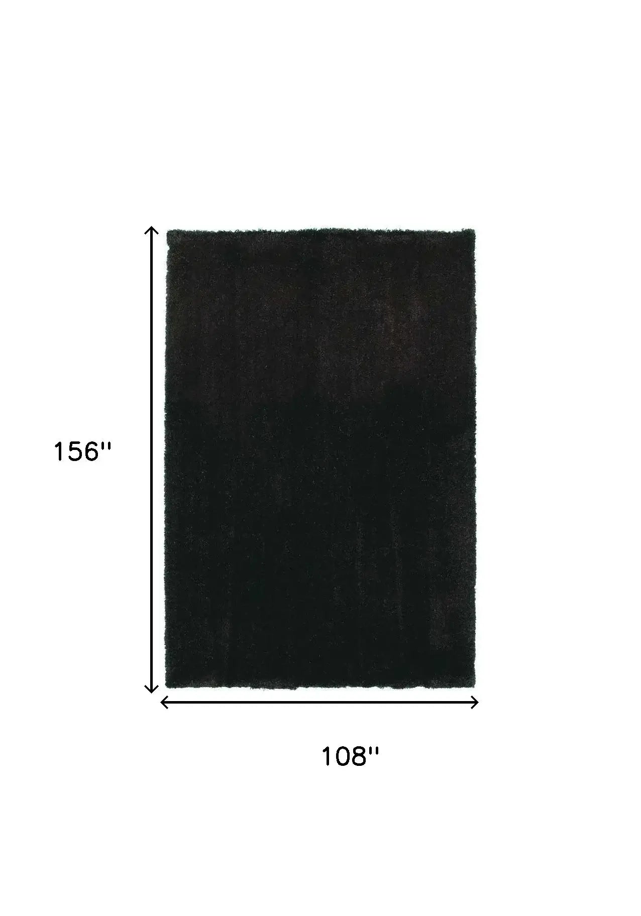 9' X 13' Polyester Espresso Area Rug - Homeroots - Flyclothing LLC