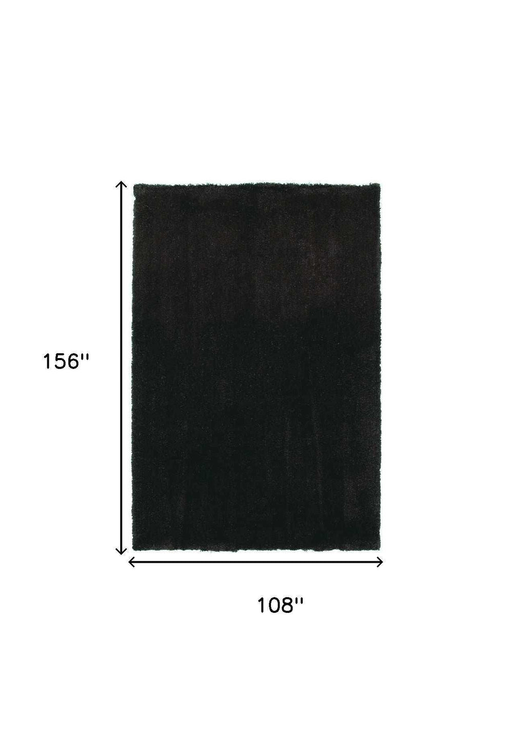 9' X 13' Polyester Espresso Area Rug - Homeroots - Flyclothing LLC