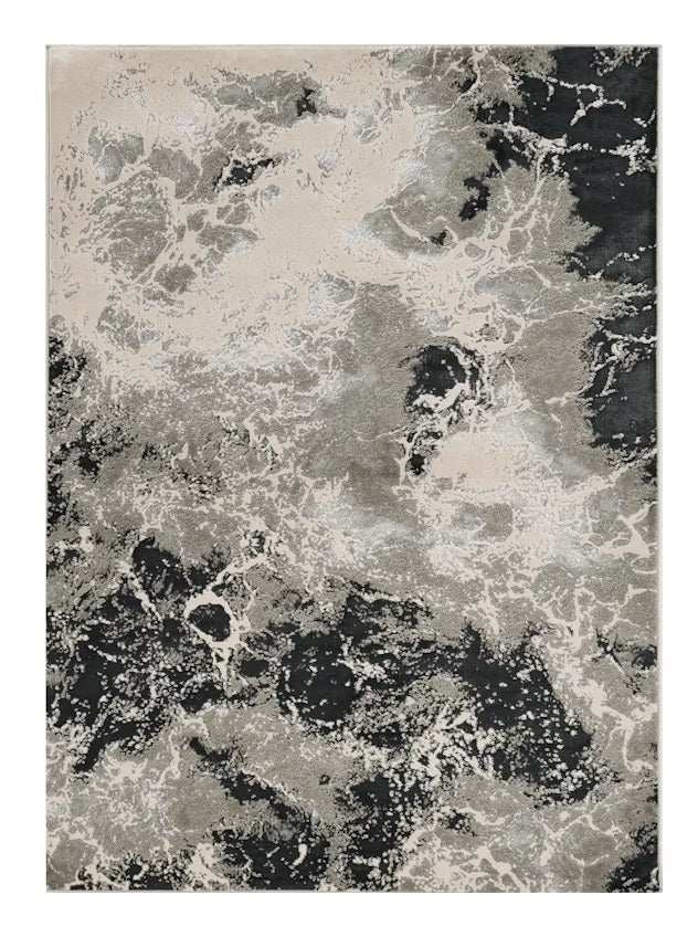 9' X 13' Polyester Silver Area Rug - Homeroots - Flyclothing LLC