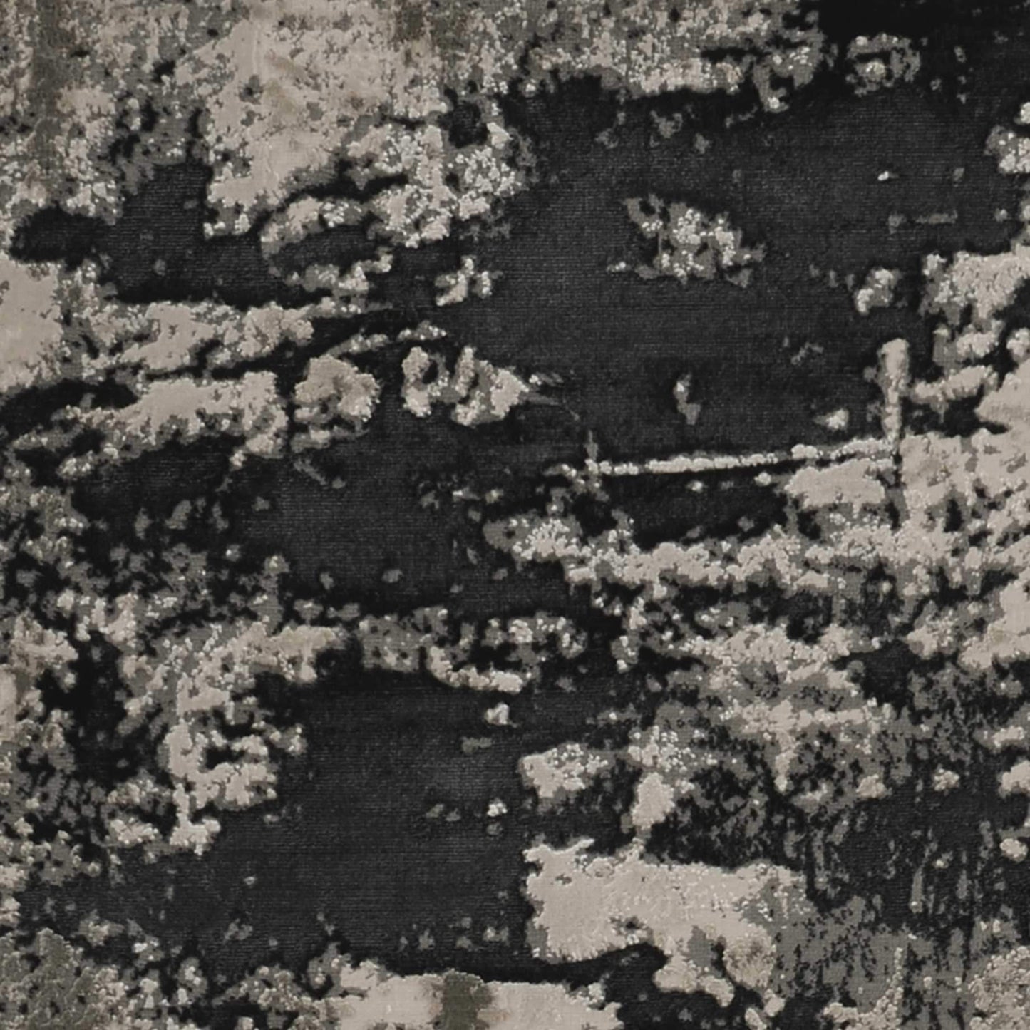10' X 13' Silver Charcoal Machine Woven Abstract Paint Splatter Indoor Area Rug - Homeroots - Flyclothing LLC