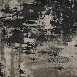 10' X 13' Silver Charcoal Machine Woven Abstract Paint Splatter Indoor Area Rug - Homeroots - Flyclothing LLC