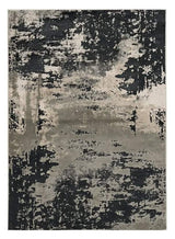 10' X 13' Silver Charcoal Machine Woven Abstract Paint Splatter Indoor Area Rug - Homeroots - Flyclothing LLC