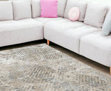 10' X 13' Sand Silver Area Rug - Homeroots
