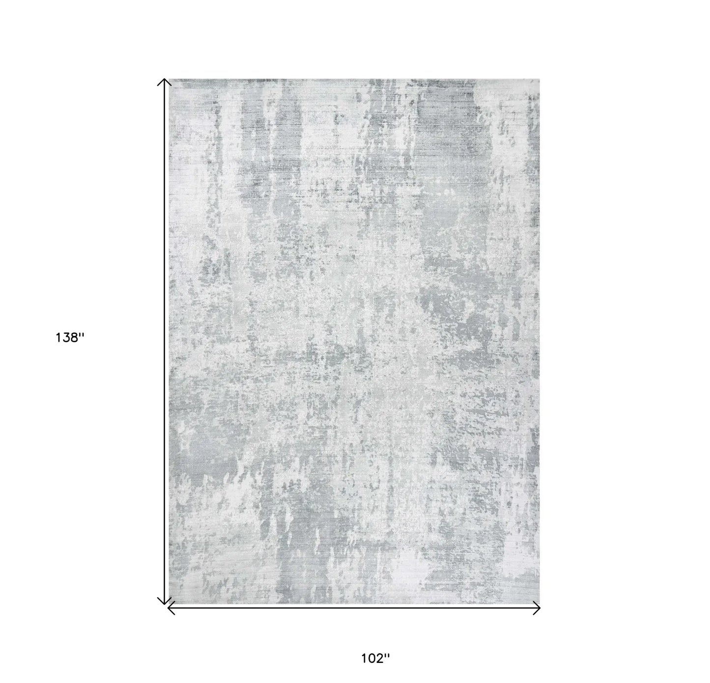 9' X 12' Gray Abstract Hand Loomed Area Rug - Homeroots - Flyclothing LLC