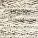 9' X 13' Grey Heather Hand Woven Knobby Stripes Indoor Area Rug - Homeroots - Flyclothing LLC