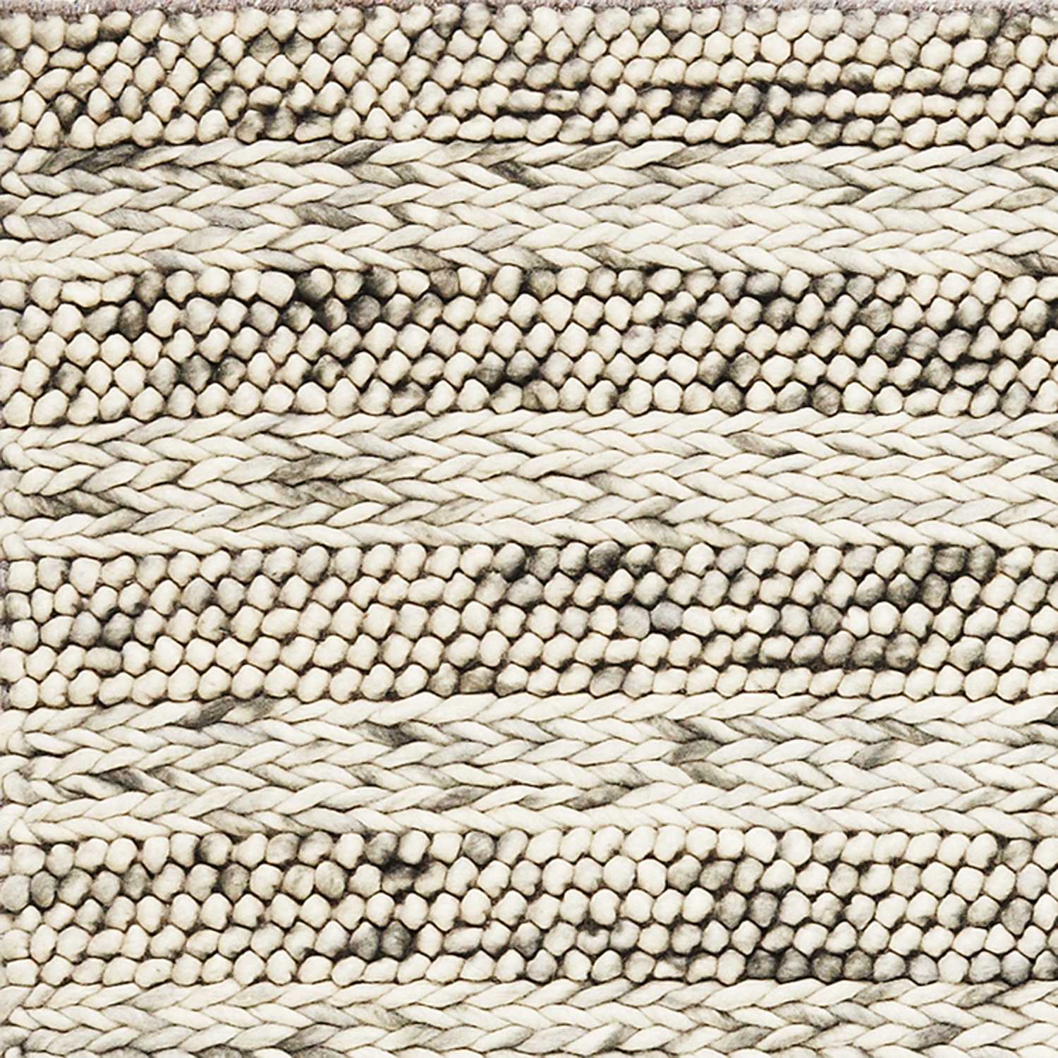 9' X 13' Grey Heather Hand Woven Knobby Stripes Indoor Area Rug - Homeroots - Flyclothing LLC