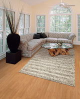 9' X 13' Grey Heather Hand Woven Knobby Stripes Indoor Area Rug - Homeroots - Flyclothing LLC