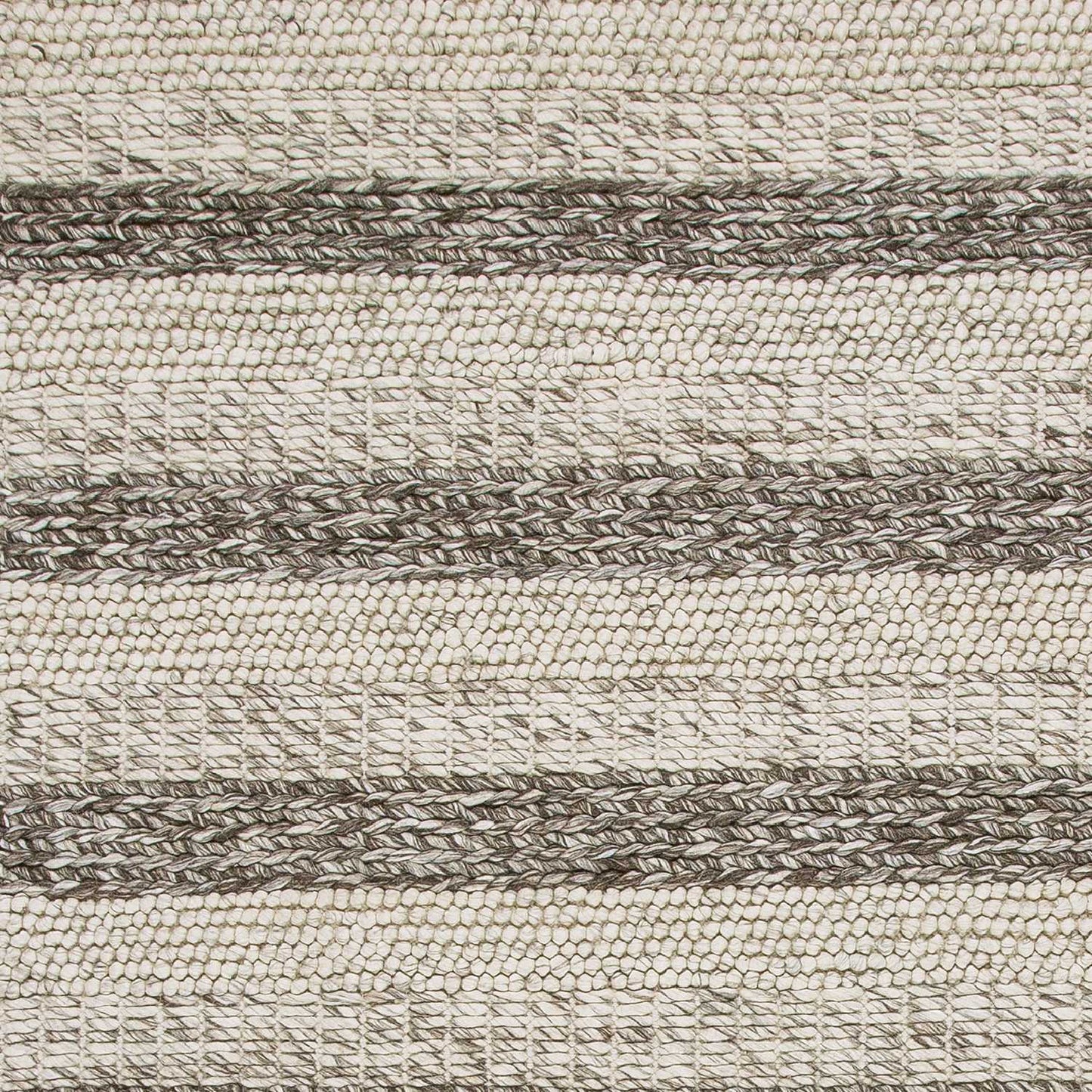 9' X 13' Wool Grey Or White Area Rug - Homeroots - Flyclothing LLC