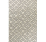 9' X 13' Grey Hand Woven Diamond Pattern Indoor Area Rug - Homeroots