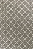 9' X 13' Wool Dark Grey Area Rug - Homeroots