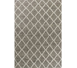 9' X 13' Wool Dark Grey Area Rug - Homeroots