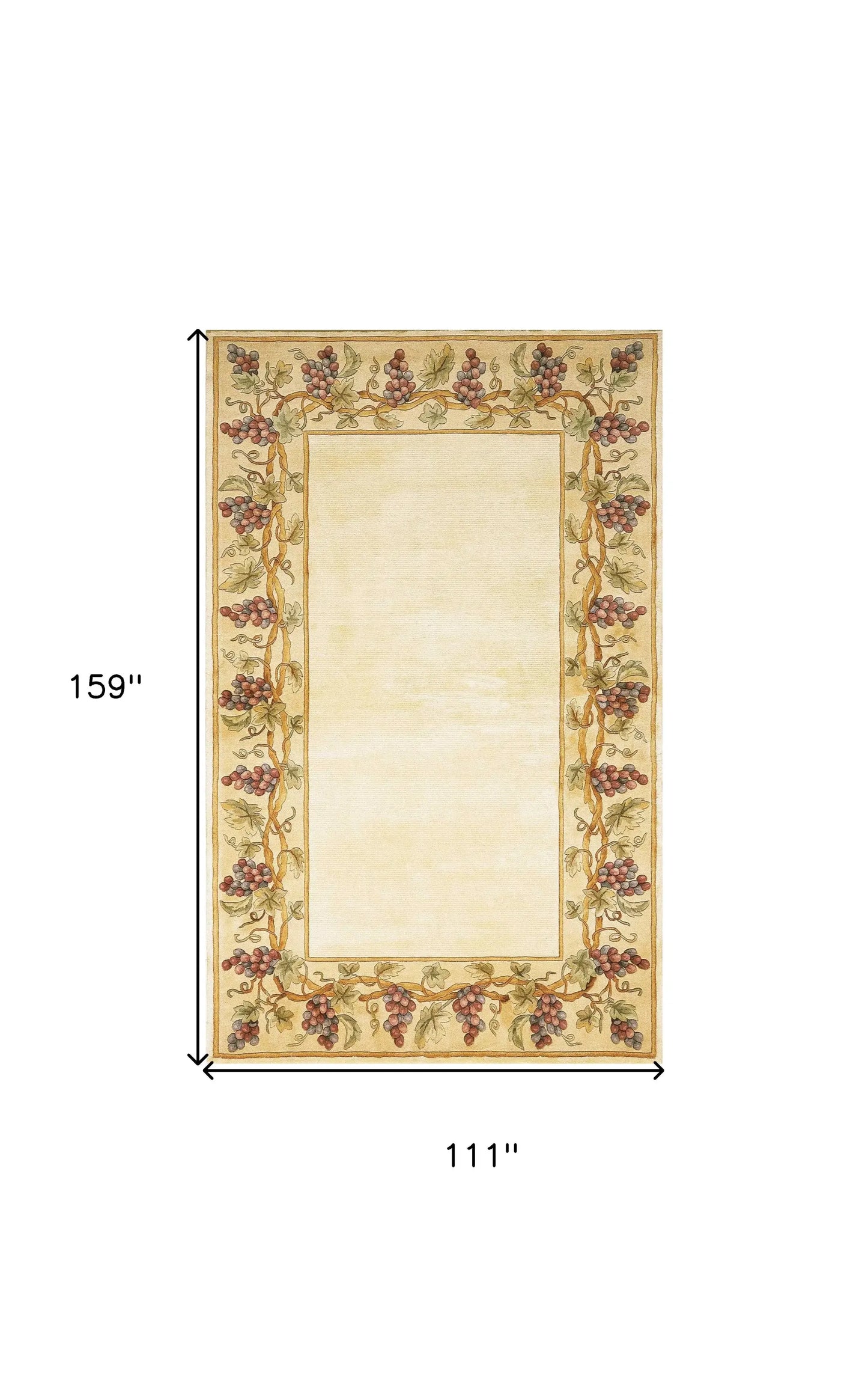 9' X 13' Ivory Wool Floral Hand Tufted Area Rug - Homeroots - Flyclothing LLC