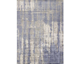 9' X 13' Grey Blue Hand Loomed Abstract Brushstroke Indoor Area Rug - Homeroots