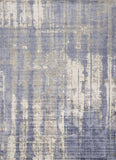 9' X 13' Grey Blue Hand Loomed Abstract Brushstroke Indoor Area Rug - Homeroots - Flyclothing LLC
