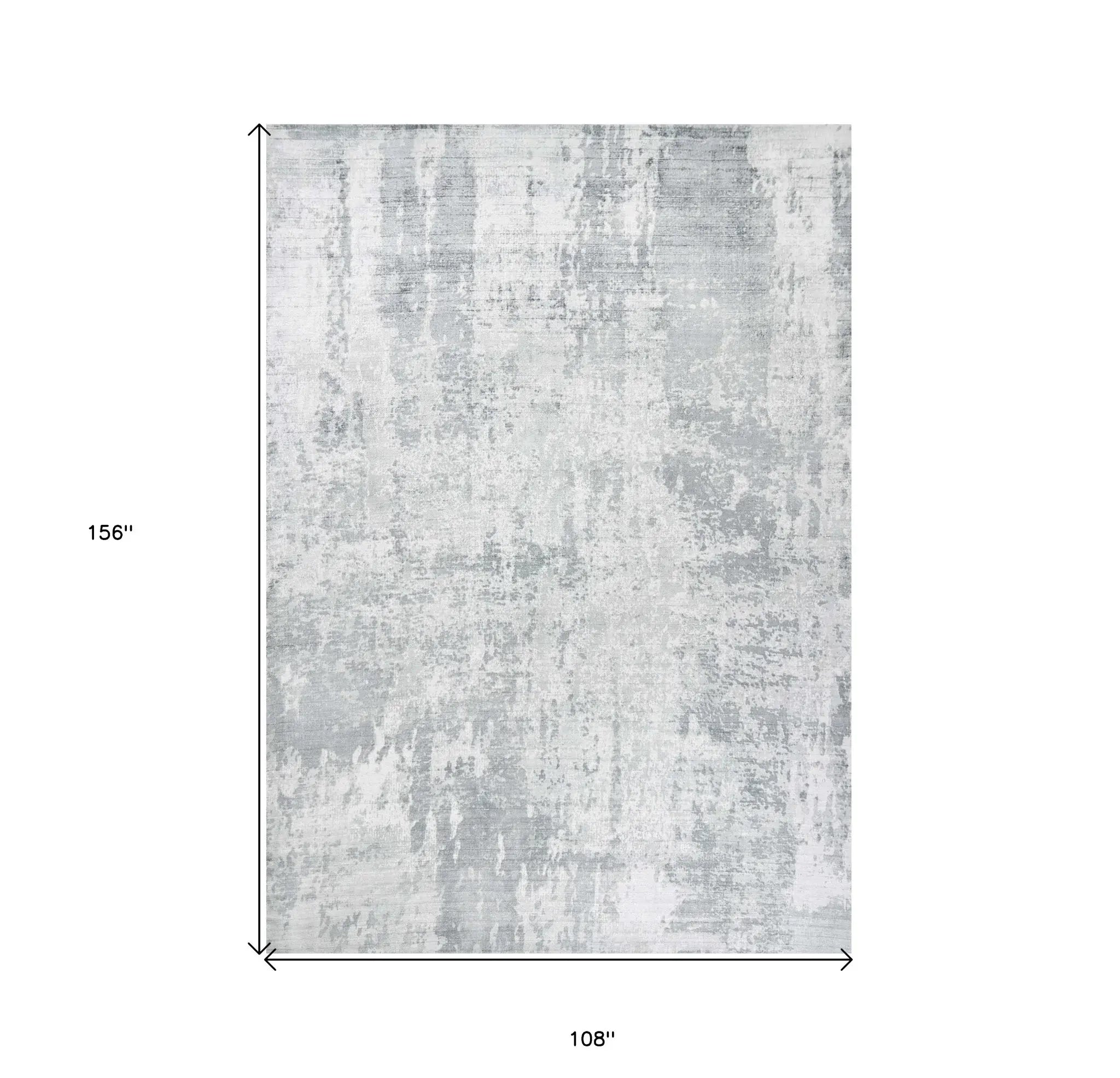 9' X 13' Gray Abstract Hand Loomed Area Rug - Homeroots - Flyclothing LLC