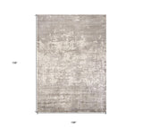 9' X 13' Beige Hand Loomed Abstract Brushstroke Indoor Area Rug - Homeroots