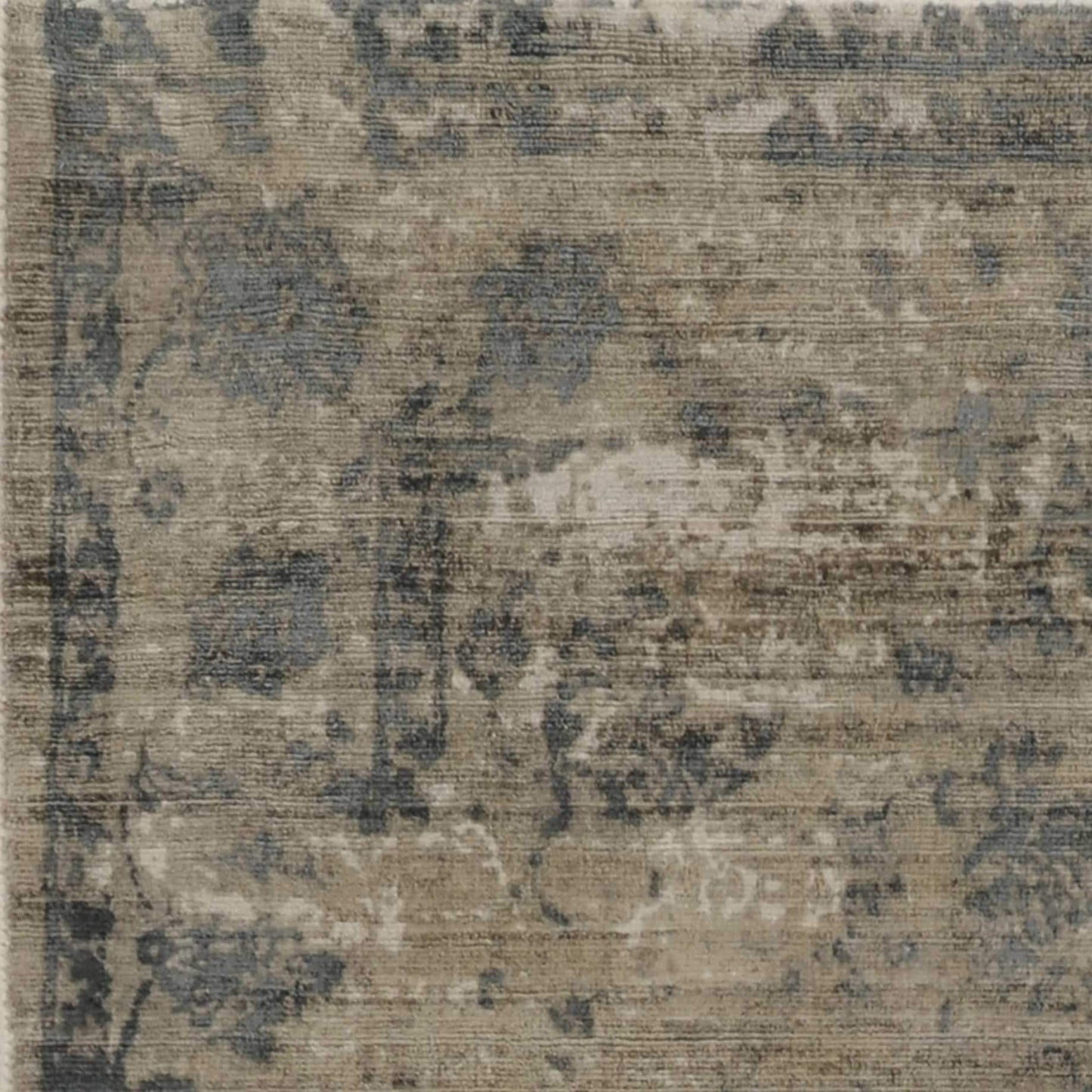9' X 13' Viscose Sand Or Blue Area Rug - Homeroots - Flyclothing LLC