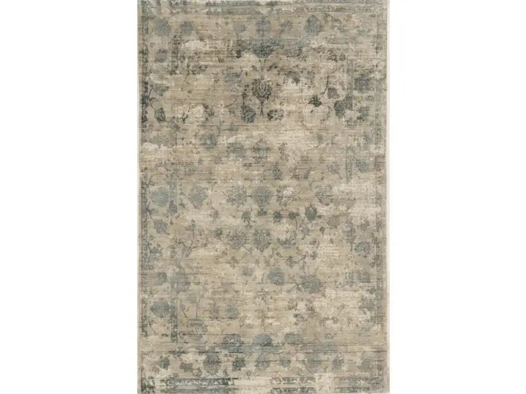 9' X 13' Viscose Sand Or Blue Area Rug - Homeroots - Flyclothing LLC