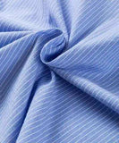 Striped Collared Neck Long Sleeve Shirt - Trendsi - Flyclothing LLC