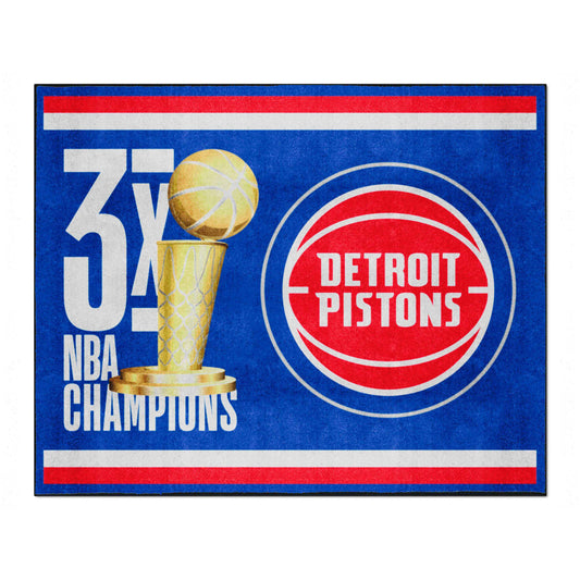 Detroit Pistons Dynasty 8ft. x 10ft. Plush Area Rug - Detroit Pistons